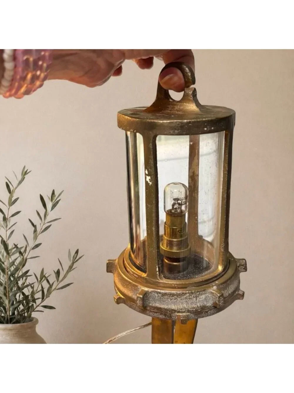WWII Royal Navy Convoy Lantern Best & Lloyd 1941 PATT 16042 Brass Ship Light